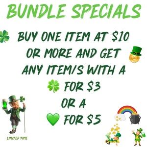 ☘️St. Patrick's Day Bundle Specials (READ DESCRIPTION!) ☘️